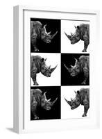 Safari Profile Collection - Rhinos-Philippe Hugonnard-Framed Photographic Print