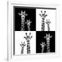 Safari Profile Collection - Two Giraffes II-Philippe Hugonnard-Framed Photographic Print