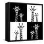 Safari Profile Collection - Two Giraffes II-Philippe Hugonnard-Framed Stretched Canvas