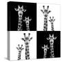 Safari Profile Collection - Two Giraffes II-Philippe Hugonnard-Stretched Canvas
