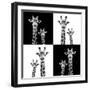 Safari Profile Collection - Two Giraffes II-Philippe Hugonnard-Framed Photographic Print