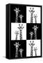 Safari Profile Collection - Two Giraffes-Philippe Hugonnard-Framed Stretched Canvas