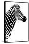 Safari Profile Collection - Zebra White Edition III-Philippe Hugonnard-Framed Stretched Canvas