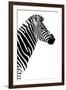 Safari Profile Collection - Zebra White Edition III-Philippe Hugonnard-Framed Premium Photographic Print