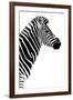 Safari Profile Collection - Zebra White Edition III-Philippe Hugonnard-Framed Premium Photographic Print