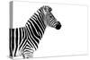 Safari Profile Collection - Zebra White Edition-Philippe Hugonnard-Stretched Canvas