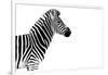 Safari Profile Collection - Zebra White Edition-Philippe Hugonnard-Framed Photographic Print