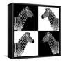 Safari Profile Collection - Zebras II-Philippe Hugonnard-Framed Stretched Canvas