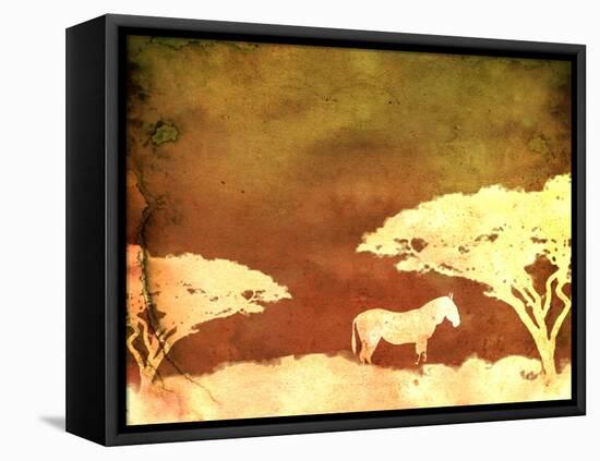 Safari Sunrise III-Pam Ilosky-Framed Stretched Canvas