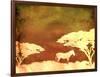 Safari Sunrise III-Pam Ilosky-Framed Art Print