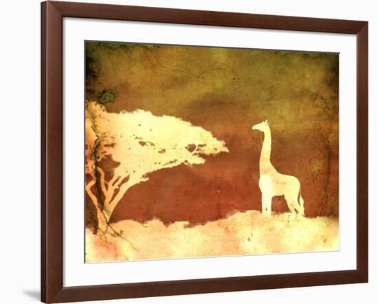 Safari Sunrise IV-Pam Ilosky-Framed Art Print