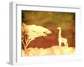 Safari Sunrise IV-Pam Ilosky-Framed Art Print