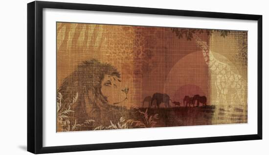 Safari Sunset II-Tandi Venter-Framed Giclee Print