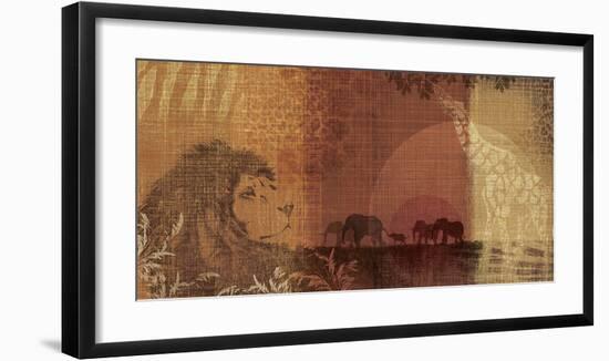 Safari Sunset II-Tandi Venter-Framed Giclee Print