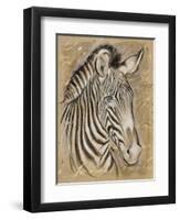 Safari Zebra-Chad Barrett-Framed Art Print