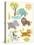 Safari Zoo-Rachel Gresham-Stretched Canvas