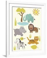 Safari Zoo-Rachel Gresham-Framed Giclee Print