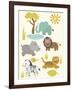 Safari Zoo-Rachel Gresham-Framed Giclee Print