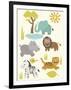 Safari Zoo-Rachel Gresham-Framed Giclee Print