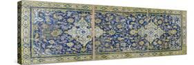 Safavid Cuerda Seca Tile Panel-null-Stretched Canvas