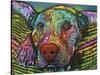 Safe and Sound, Dogs, Animals, Pets, Laying in bed, Stencils, Pop Art-Russo Dean-Stretched Canvas