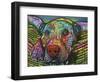 Safe and Sound, Dogs, Animals, Pets, Laying in bed, Stencils, Pop Art-Russo Dean-Framed Giclee Print