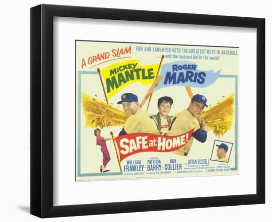 Safe At Home, 1962-null-Framed Art Print