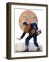 "Safe at the Plate,"September 29, 1928-Alan Foster-Framed Giclee Print