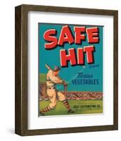Safe Hit Brand Texas Vegetables-null-Framed Premium Giclee Print