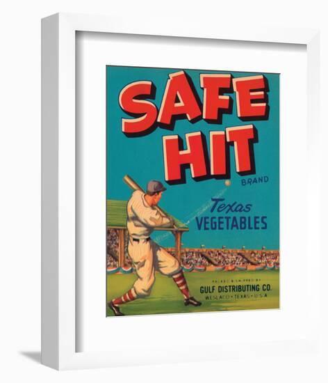 Safe Hit Brand Texas Vegetables-null-Framed Premium Giclee Print