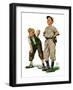 "Safe on Base,"May 28, 1927-Alan Foster-Framed Premium Giclee Print