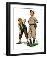 "Safe on Base,"May 28, 1927-Alan Foster-Framed Giclee Print