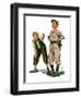 "Safe on Base,"May 28, 1927-Alan Foster-Framed Premium Giclee Print