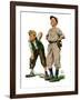 "Safe on Base,"May 28, 1927-Alan Foster-Framed Giclee Print