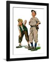 "Safe on Base,"May 28, 1927-Alan Foster-Framed Giclee Print