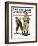 "Safe on Base," Saturday Evening Post Cover, May 28, 1927-Alan Foster-Framed Giclee Print