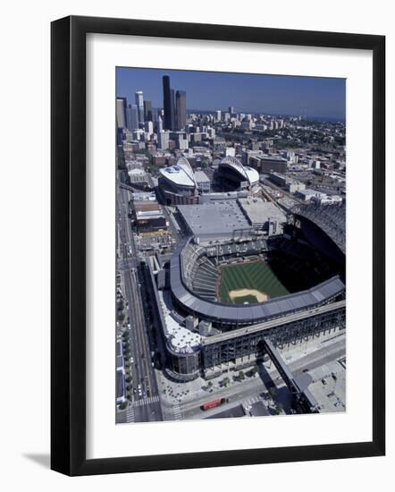 Safeco and Qwest Fields, Seattle, Washington, USA-William Sutton-Framed Photographic Print