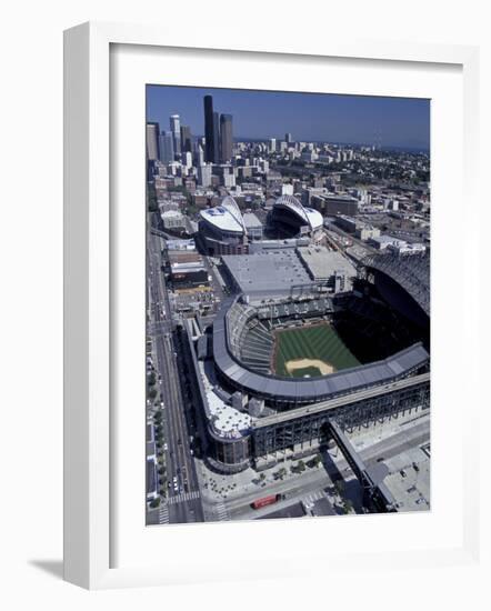 Safeco and Qwest Fields, Seattle, Washington, USA-William Sutton-Framed Photographic Print