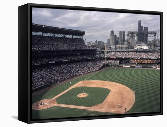 Safeco Field, Home of the Seattle Mariners Baseball Team, Seattle, Washington, USA-Connie Ricca-Framed Stretched Canvas