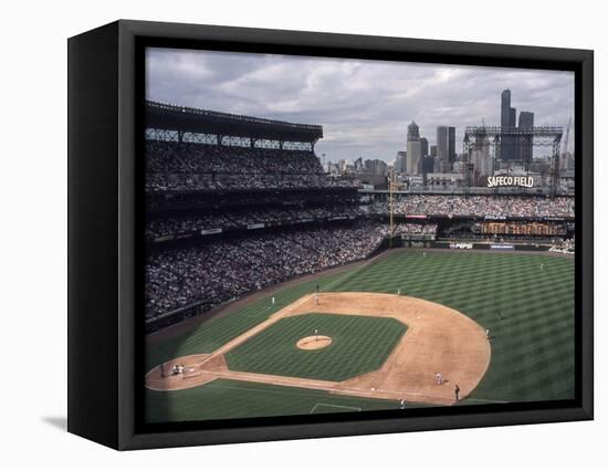 Safeco Field, Home of the Seattle Mariners Baseball Team, Seattle, Washington, USA-Connie Ricca-Framed Stretched Canvas