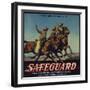 Safeguard Brand - Anaheim, California - Citrus Crate Label-Lantern Press-Framed Art Print