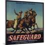 Safeguard Brand - Anaheim, California - Citrus Crate Label-Lantern Press-Mounted Art Print