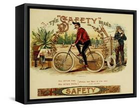 Safety Cig-null-Framed Stretched Canvas