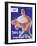 Safety First Keeps Him on the Job-null-Framed Giclee Print