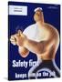 Safety First Keeps Him on the Job-null-Stretched Canvas