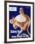 Safety First Keeps Him on the Job-null-Framed Giclee Print
