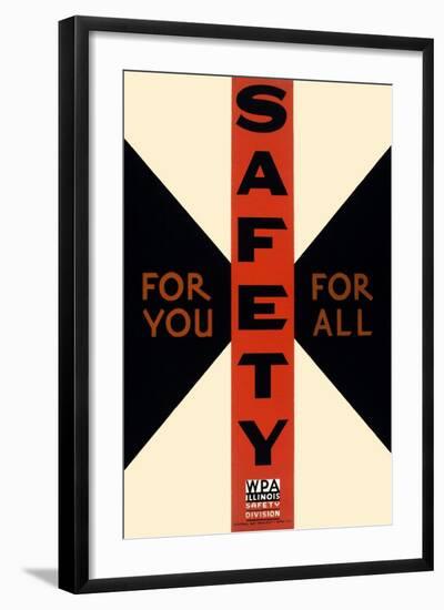 Safety for You, for All-Carken-Framed Art Print