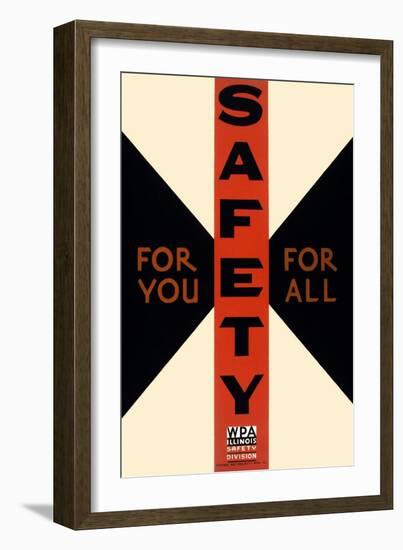 Safety for You, for All-Carken-Framed Art Print