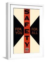 Safety for You, for All-Carken-Framed Art Print