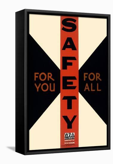 Safety for You, for All-Carken-Framed Stretched Canvas